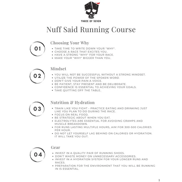 Nuff Said Running Course — image 2