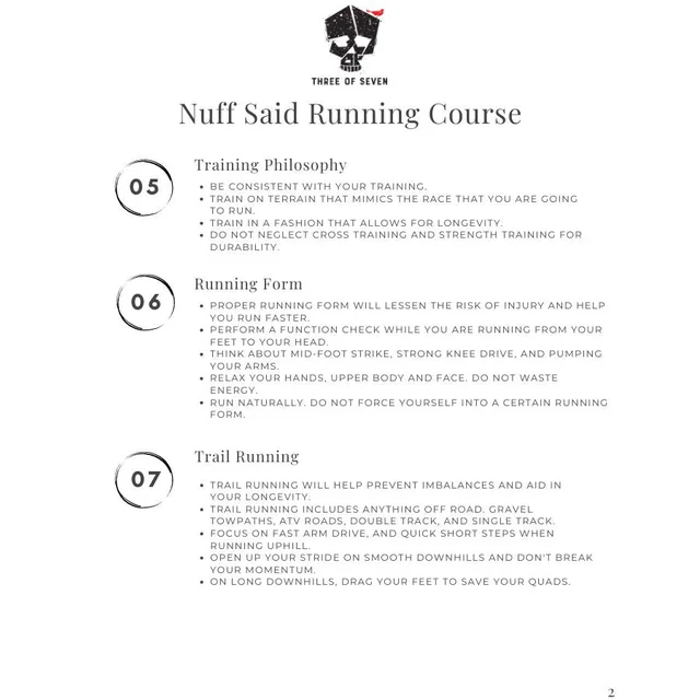 Nuff Said Running Course — image 3